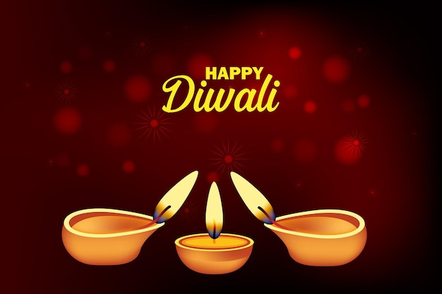 Happy Diwali greetings card