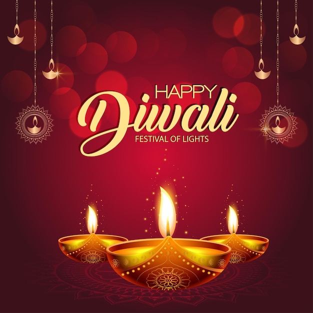 Happy Diwali is the joyous celebration of the Hindu Festival of Lights marked by vibrant lamps