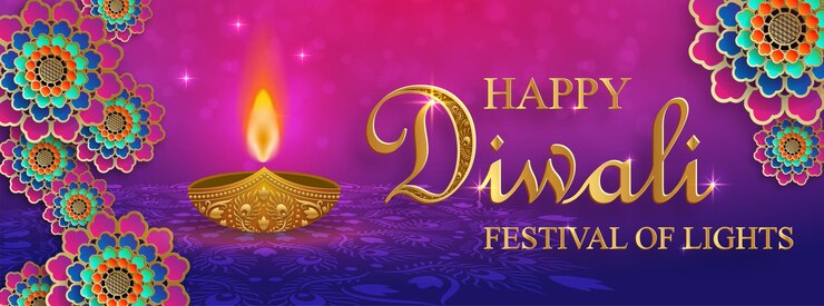Vector happy diwali vector illustration festive diwali and deepawali card the indian festival of lights on color background