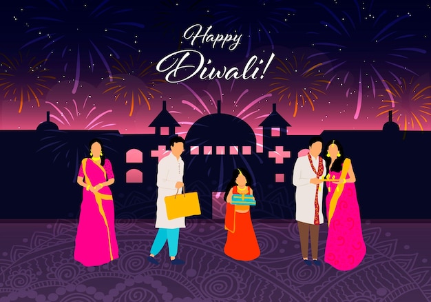 Happy DiwaliHappy Diwali 전통 인도 축제