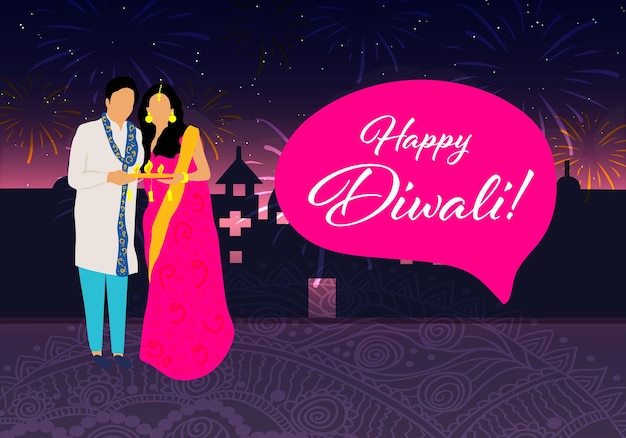 Happy diwalihappy diwali traditioneel indiaas festival