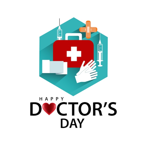 Happy doctor day social media postontwerp