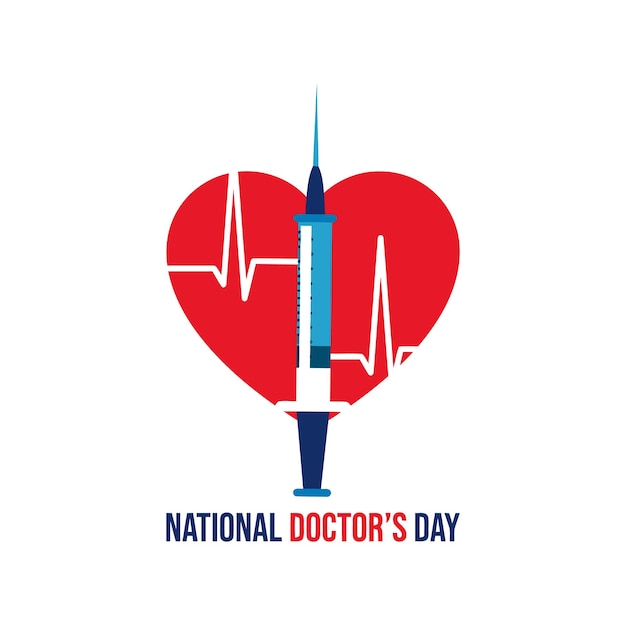 happy doctors day attractive vector design