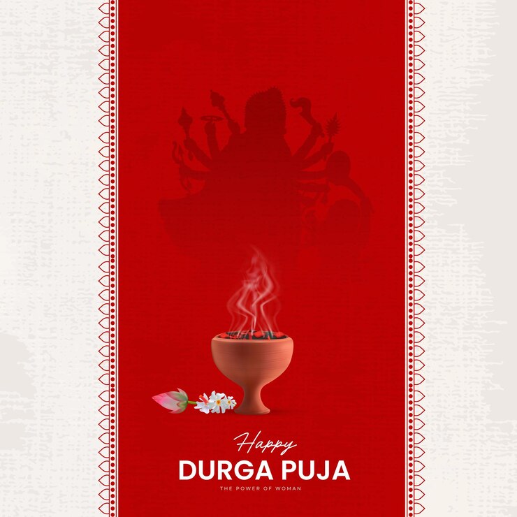 Vector happy durga puja illustrations durga face happy navratri dussehra