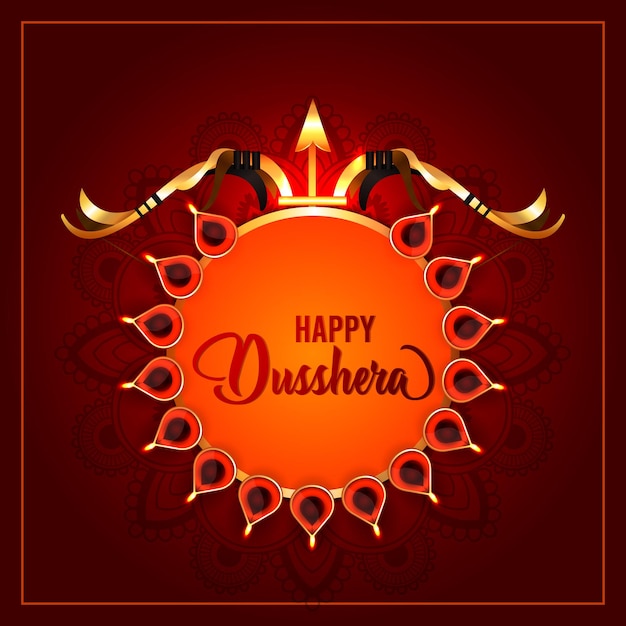Happy dussehra celebration background