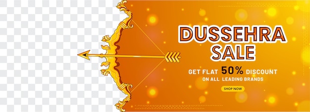 Felice festa di dussehra. banner di vendita