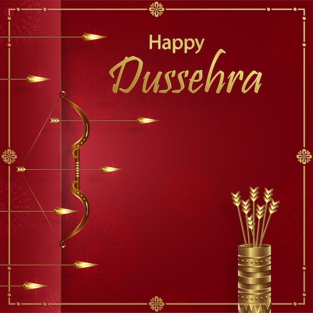 Happy dussehra festival celebration