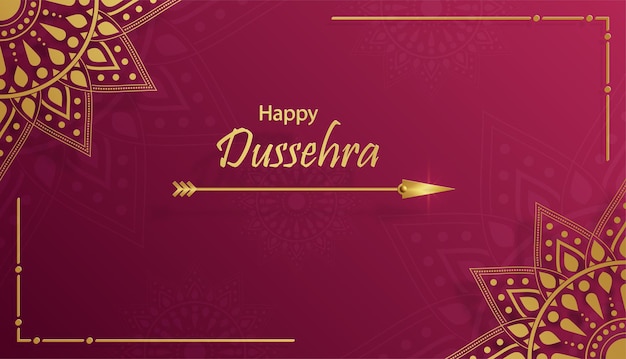 Vector happy dussehra festival celebration