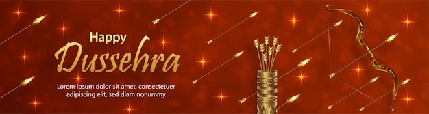 Vector happy dussehra festival celebration