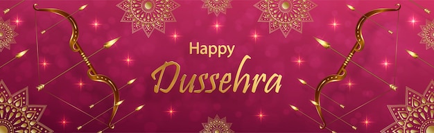 Vector happy dussehra festival celebration