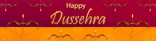 Vector happy dussehra festival celebration