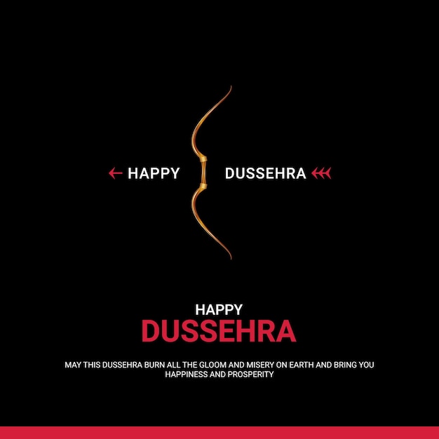 Happy Dussehra festival free vector