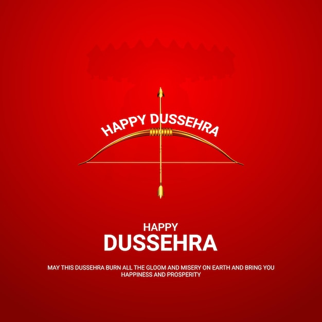 행복한 Dussehra 축제 무료 벡터