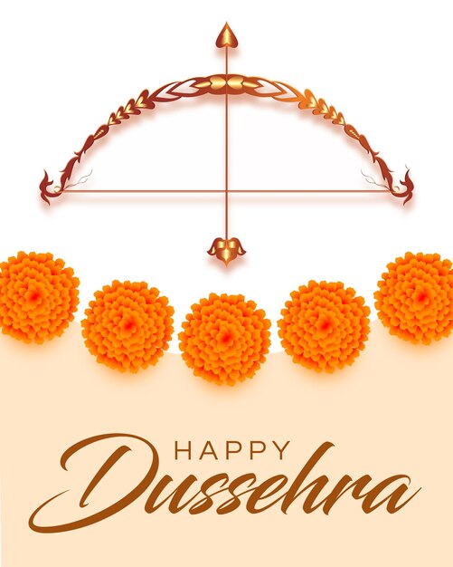 Vector happy dussehra indian festival banner design