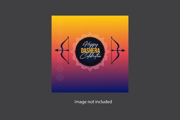 ベクトル ハッピー dussehra ソーシャル メディア バナー