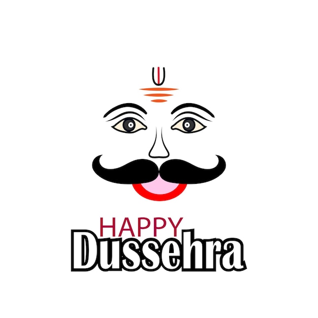 Felice dussehra con un design creativo, illustrazione vettoriale.