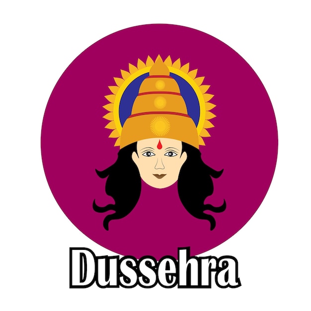 Felice dussehra con un design creativo, illustrazione vettoriale.