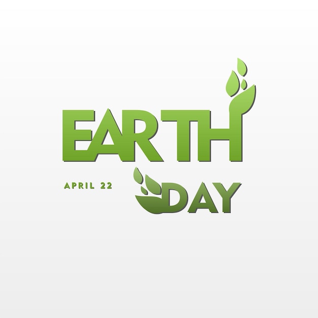 環境安全のお祝いのためのハッピーアースデー4月22日のソーシャルメディア投稿