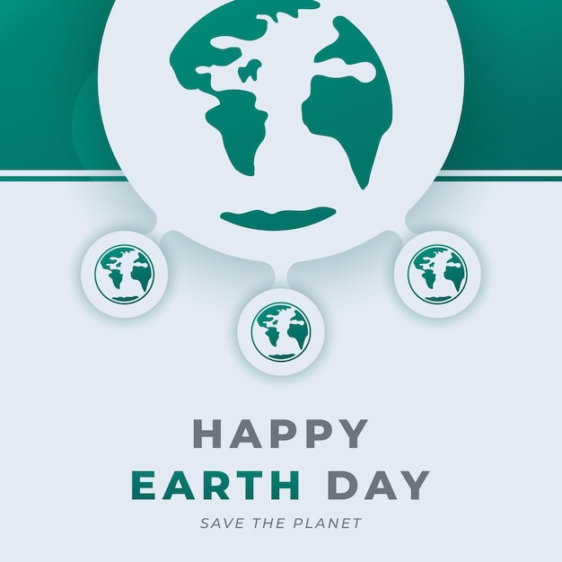 Happy Earth Day Celebration Vector Design Illustration for Background Poster Banner Advertising