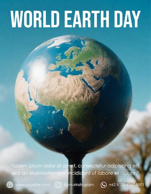 Happy Earth Day Greetings Poster