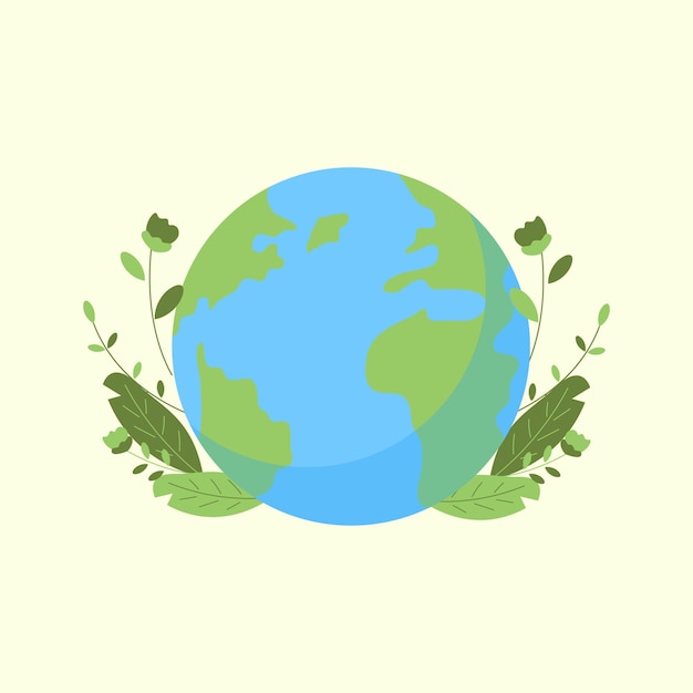 Vector happy earth day illustrations