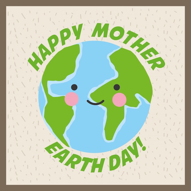 Happy earth day-kaart