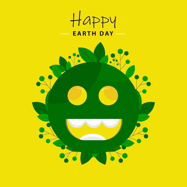 Happy earth day new concept illustration