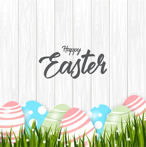 Vector happy easter background