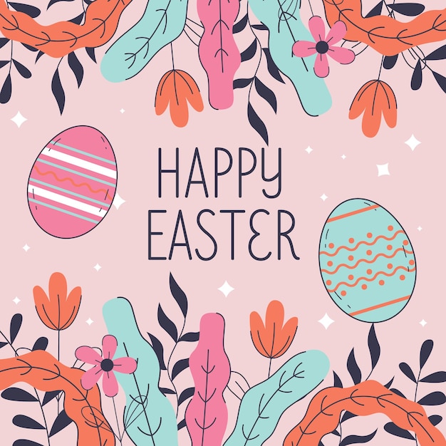 Happy Easter banner poster greeting card