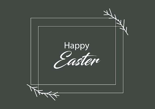 Happy Easter banner vector illustration