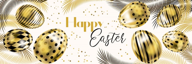 Happy easter banner