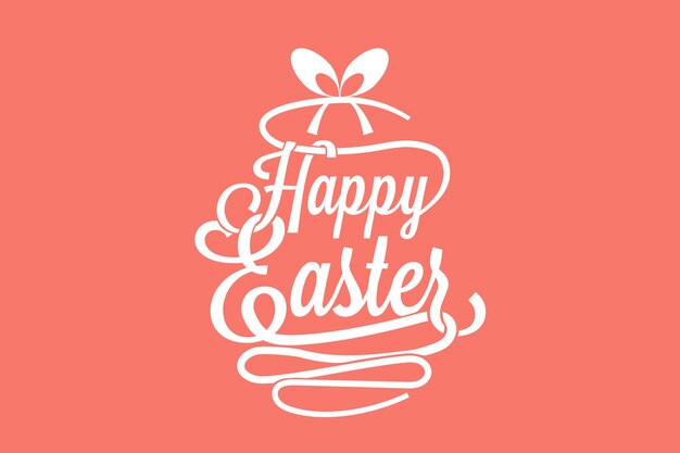 Happy Easter callligraphy vector