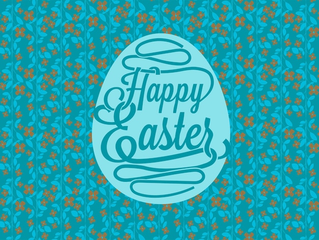 Happy Easter callligraphy vector