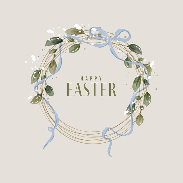 Happy easter card template in rustic style concept cover A set of greeting cards