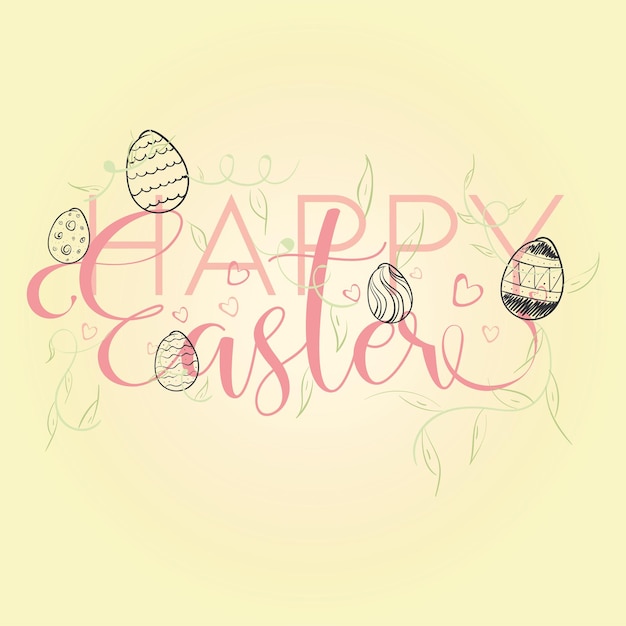 Happy easter card