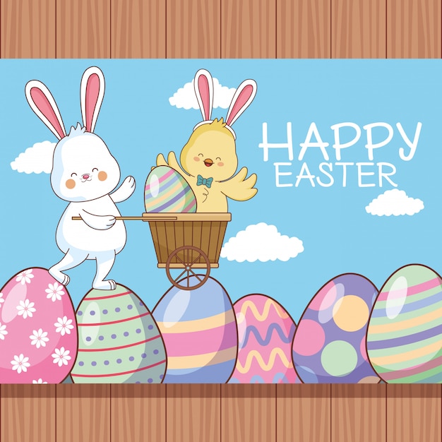 Happy easter card