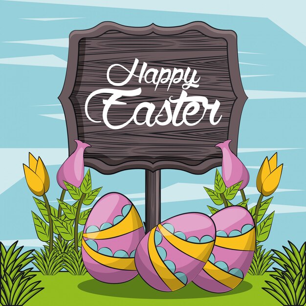 Happy easter card