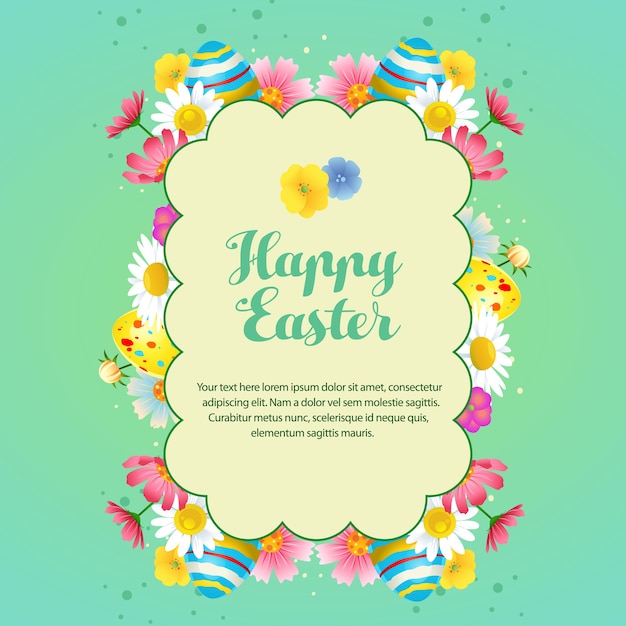 Happy easter card