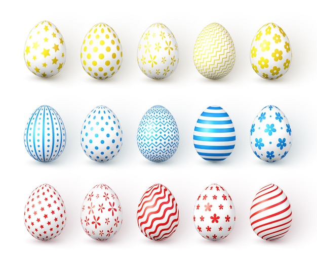 Happy Easter. Color Easter eggs