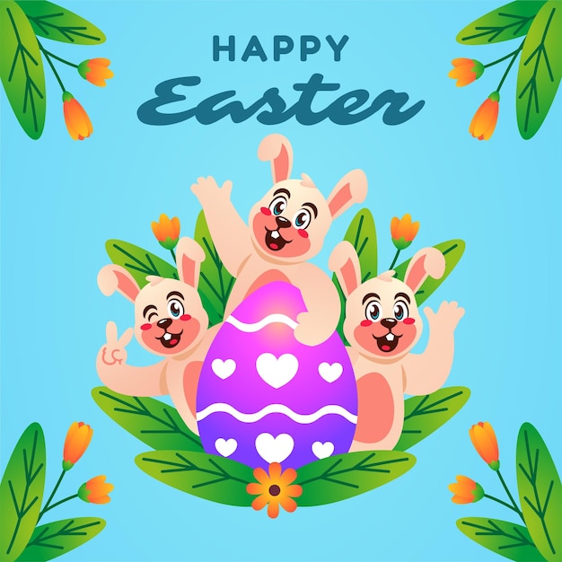 happy easter day background