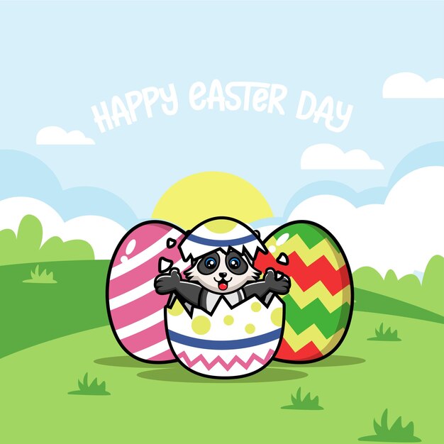 Happy easter day background