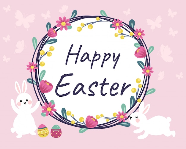 Happy easter day background