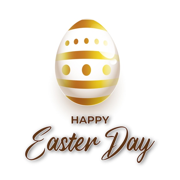 Happy Easter Day Banner met ei