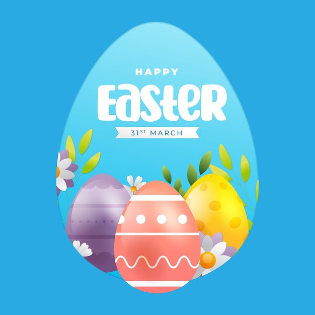 Happy easter day banner and Poster Design