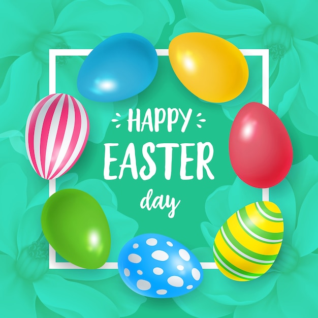 Happy easter day belettering