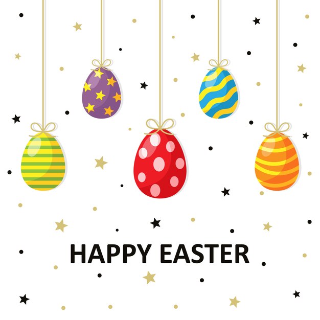 happy easter day egg card