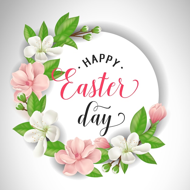 Happy Easter Day Inscription