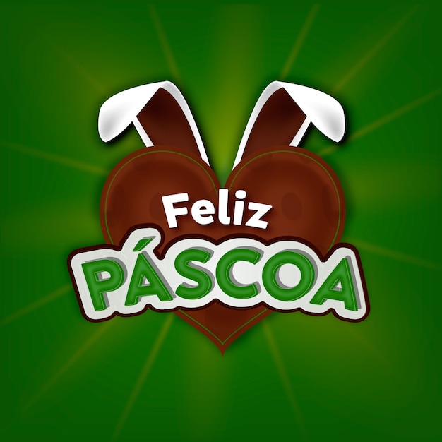 Happy easter day sale Brasil Premium Vector