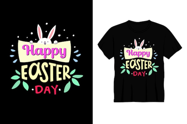 Happy EASTER DAY Typography T shirt Design