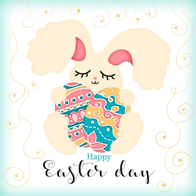 Vector happy easter day